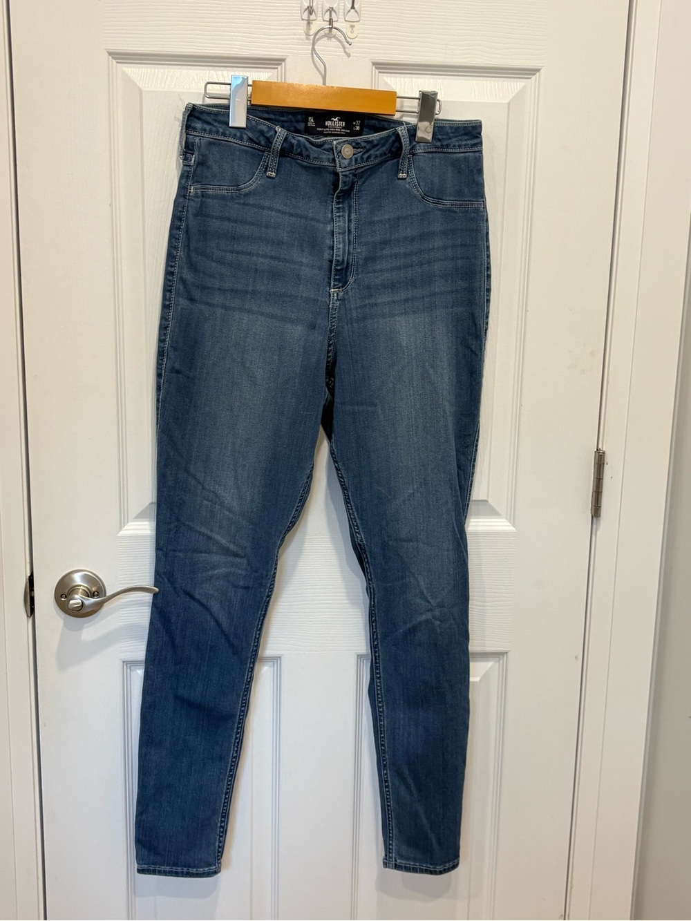 Hollister Women's High-Rise Skinny Jeans - Blue #1270